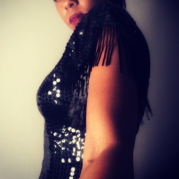 Vintage sequin beaded dress - Picture 3 of 5